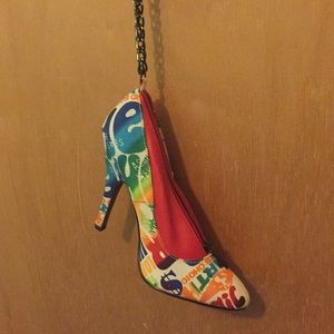 One-of-a-kind high heel bag